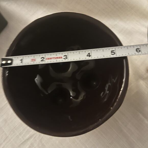 Handmade HandPainted Earthenware molcajete Sandy Texturre Pottery bowls - Picture 8 of 11